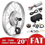 Yescom Electric Bike Conversion Kit Front Wheel 20 E-Bike Conversion Kit 36V 750W Ebike Wheel Kit