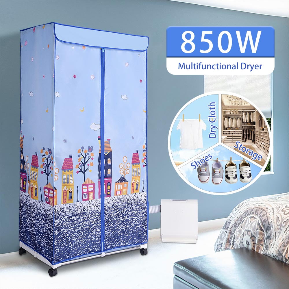 Foldable Clothes Dryer Portable 220v Electric Clothes Drying Rack Warm air  Energy Saving Dryer closet type air-drying Wardrobe