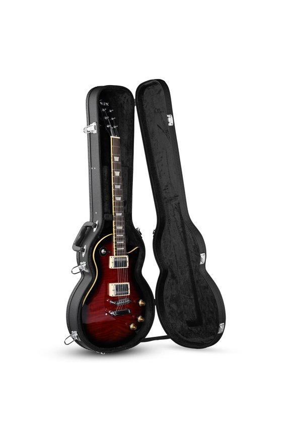 Electric Guitar Hard Case for LP Les Paul Style Electric Guitar Wooden Hard Shell Lockable