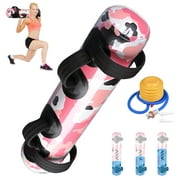 Yescom Foldable Adjustable Aqua Bag Exercise Water Weight 32lbs Portable Strength Training Home Gym Workout Cardio,Pink