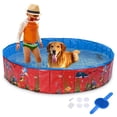 thumbnail image 1 of Yescom Foldable Pet Swimming Pool Anti-slip PVC Portable Bath Tub for Dog Cat Outdoor, 1 of 9