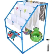 Yescom Free Standing Pool Towel Rack, Blue