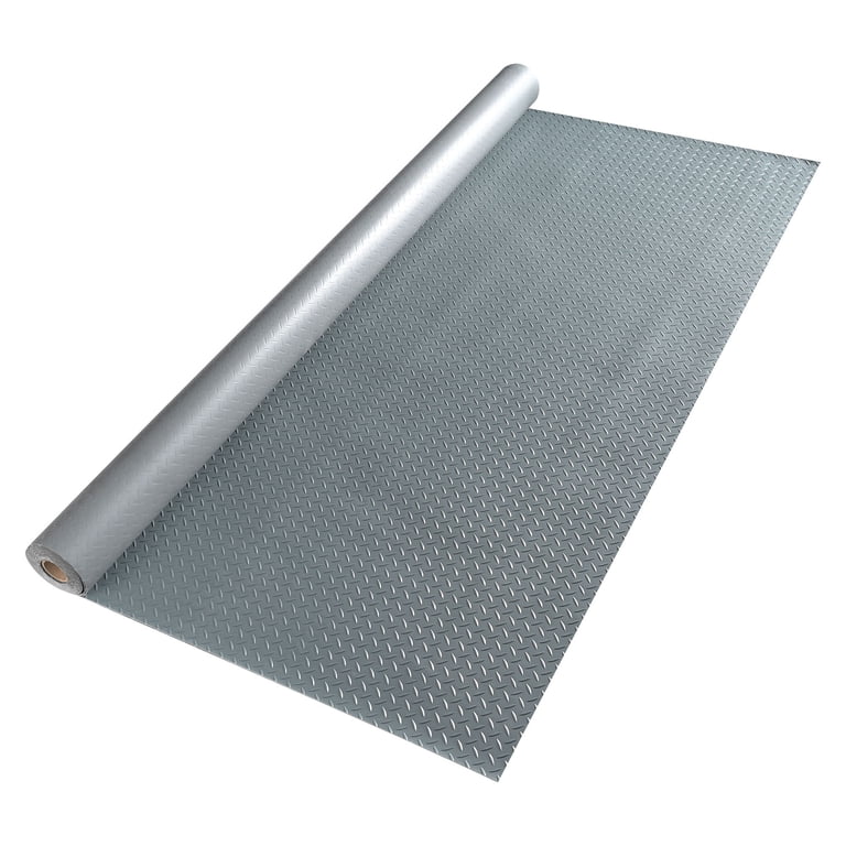 Diamond Plate PVC Garage Floor Mat Roll - Non-Slip, Waterproof, Easy Clean Vinyl Flooring For Garages & Trailers 11 thumbnail image
