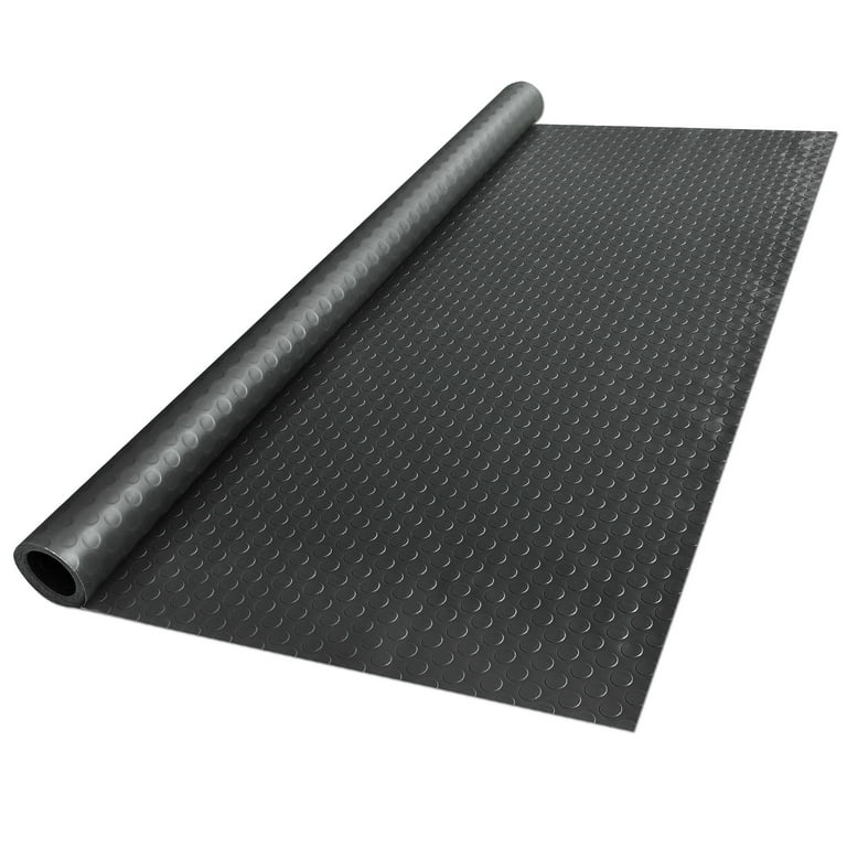 Yescom Garage Floor Mat Roll Non Slip Car Parking Protect Cover Trailer PVC  13x5 Ft for Under Car Workshop 