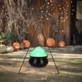 thumbnail image 1 of Yescom Halloween Witches Cauldron Large 31" Tripod Hanging Black Pot LED Light Adjustable Chain Hook Decoration, 1 of 9