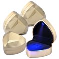 thumbnail image 1 of Yescom Heart Shape LED Ring Box Jewelry Wedding Engagement Proposal Lighted Case 4 Pack, 1 of 12