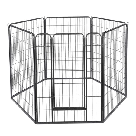 Yescom Heavy Duty Pet Playpen 6 Panel 28"x47" Dog Playpen Pet Pen Exercise Kennel RV Camping Barrier Fence Cage for Small Medium Large Dogs
