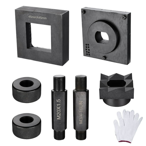 Yescom 45mm Square Knockout Punch Die 1-3/4" Punch Mold with 2 Draw Studs