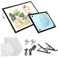 thumbnail image 1 of Yescom LED Drawing Board Tracing Light Pad Artist Stencil Tattoo Dimming A2 A4 2 Pack, 1 of 12