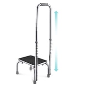 Yescom Medical Step Stool Non-Skid Steel Footstool with Handle Support for Seniors Kids