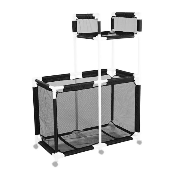 Yescom Mesh Cover Net Replacement Only for 2-Layer Pool Storage Bin Toys Cart Black