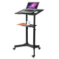 thumbnail image 1 of Yescom Mobile 24" Height Adjustable Rolling Podium,Lectern, and Laptop Workstation Desk with 4 Lockable 360-degree Casters, 1 of 11