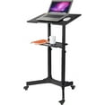 Mobile Laptop Cart Podium Adjustable Height Laptop Stand