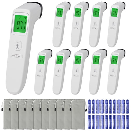 Yescom No Contact Digital Infrared Thermometer Measuring Body Memory Function 10 Pack