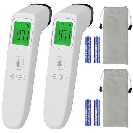 Yescom No Contact Digital Infrared Thermometer Measuring Body Memory Function 2 Pack