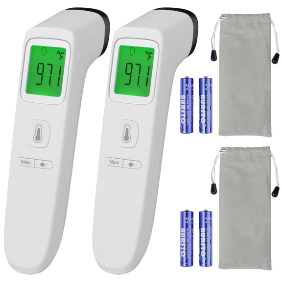 Yescom No Contact Digital Infrared Thermometer Measuring Body Memory Function 2 Pack