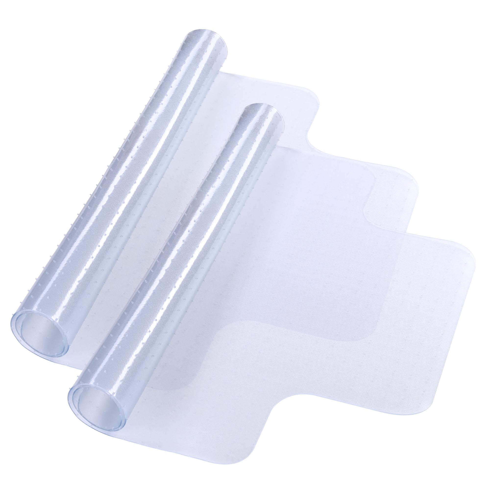 Clear PVC Office Chair Mat with Lip for Carpet 48" x 36" 2 Pack
