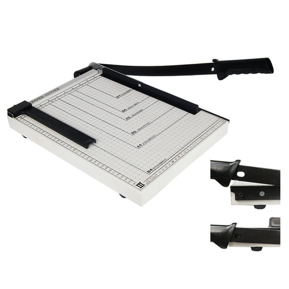 Yescom Paper Cutter B4 A4 B5 A5 B6 B7 Guillotine Trimmer 15" Cut Length 12 Sheet Photo Cardstock Cutting Machine