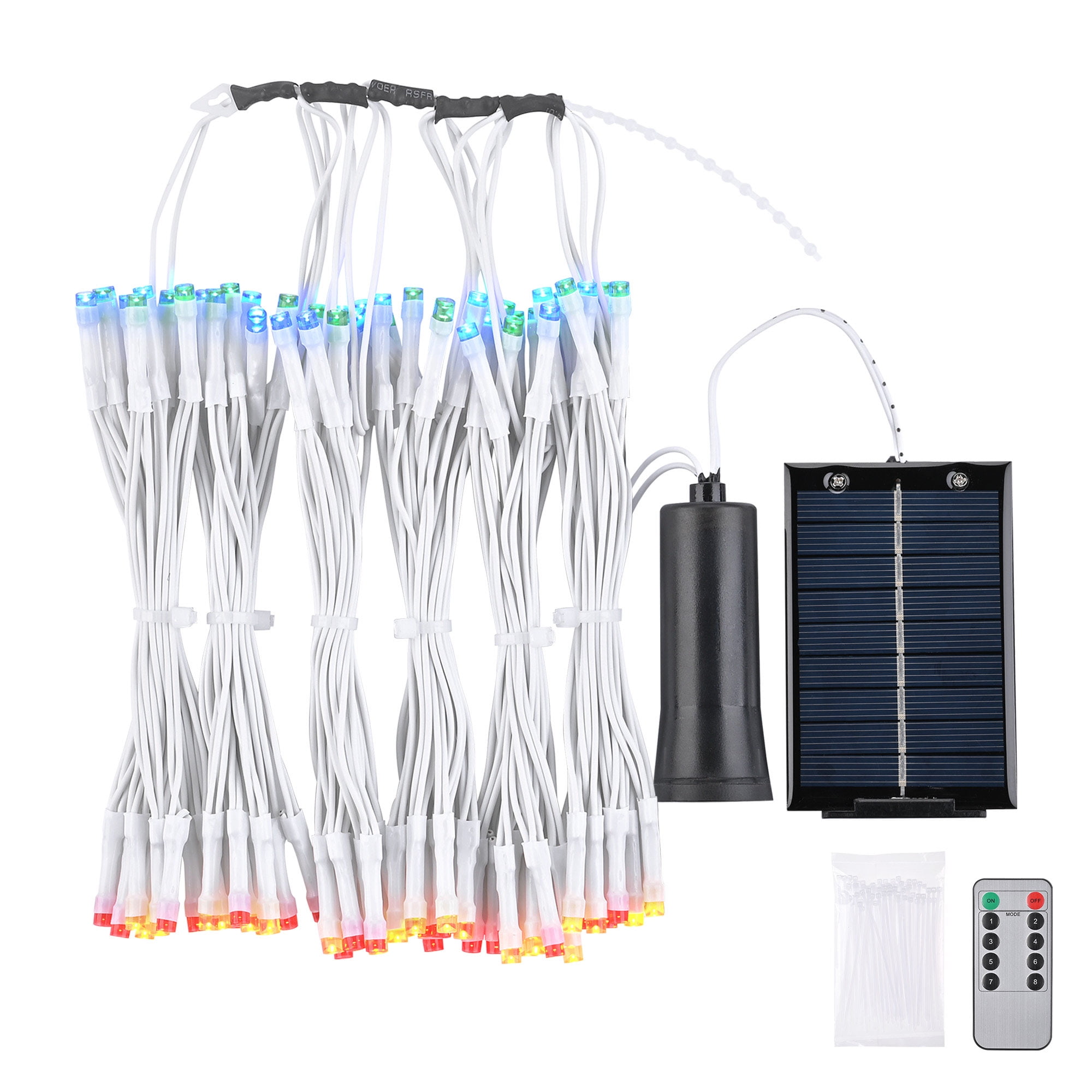 Warm White Solar Powered Outdoor LED String Lights