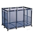 thumbnail image 1 of Nordic Hygge Pool Float Storage Outdoor Rolling Bin 48"x30"x34", Blue, 1 of 9