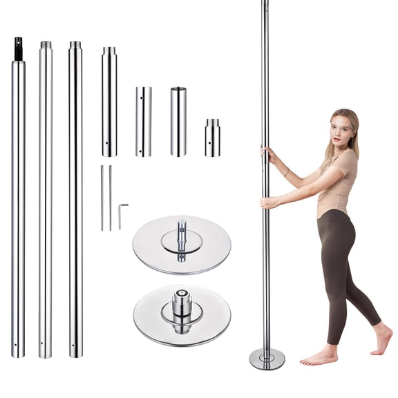 Yescom Portable 12ft Dancing Pole Kit with Extensions Fitness Dance Exercise Club Home