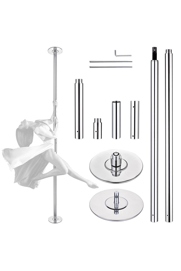 Portable 12FT Dancing Pole Kit with Extensions Fitness Dance Exercise Club Home