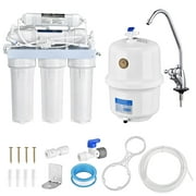 Yescom RO Water Filter System 5 Stage Reverse Osmosis WQA Certified 100 GPD Under Sink Filtration
