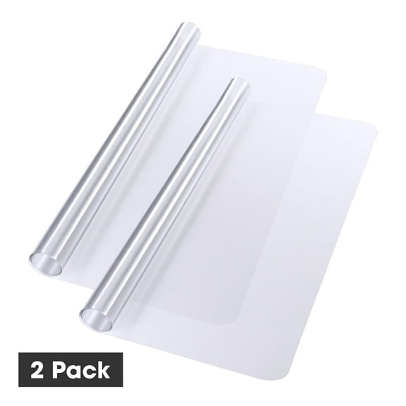 Yescom Clear Office Chair Mat for Hardwood 60"x46" Rectangle 2PCS Plastic Floor Protector for Rolling Desk Chairs 1/16" Thickness
