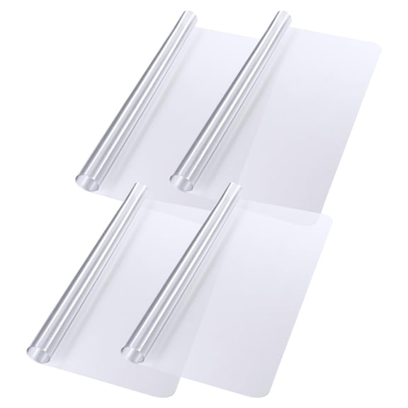Yescom Clear Office Chair Mat for Hardwood 60"x46" Rectangle 4PCS Plastic Floor Protector for Rolling Desk Chairs 1/16" Thickness