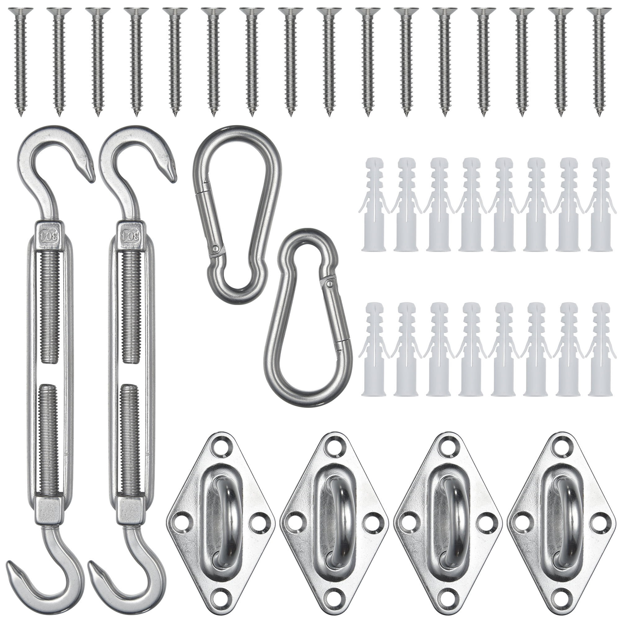 Stainless Steel Sun Shade Sail Hardware Kit for Outdoor Canopy