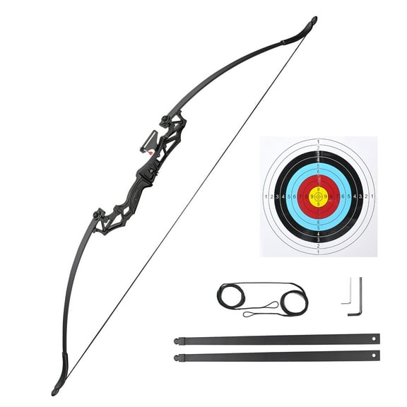 Yescom Recurve Bow Set Takedown Arrow Archery Hunting Right Hand Longbow Shooting Kit