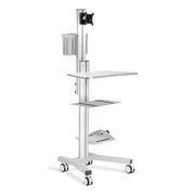 Yescom NexusX Core Medical Mobile Computer Cart Workstation on Wheels with Monitor Mount Adjustable Hospital Clinic ANSI/BIFMA X5.5-2021 Certificated