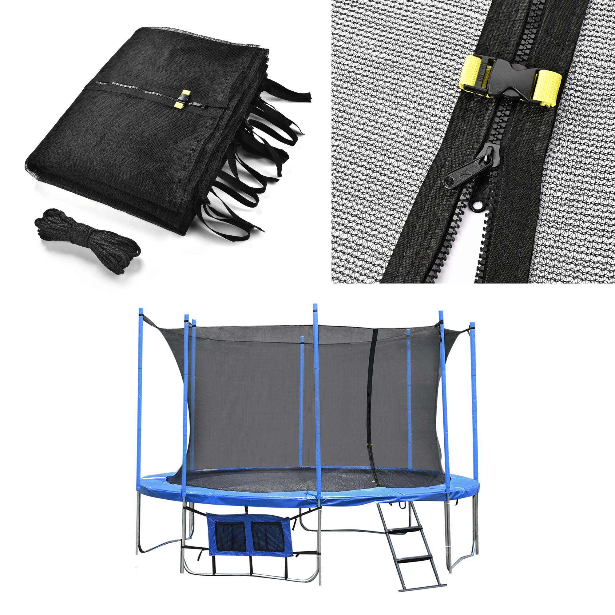 Machrus Upper Bounce Replacement Safety Enclosure Net, Fits 12' Round