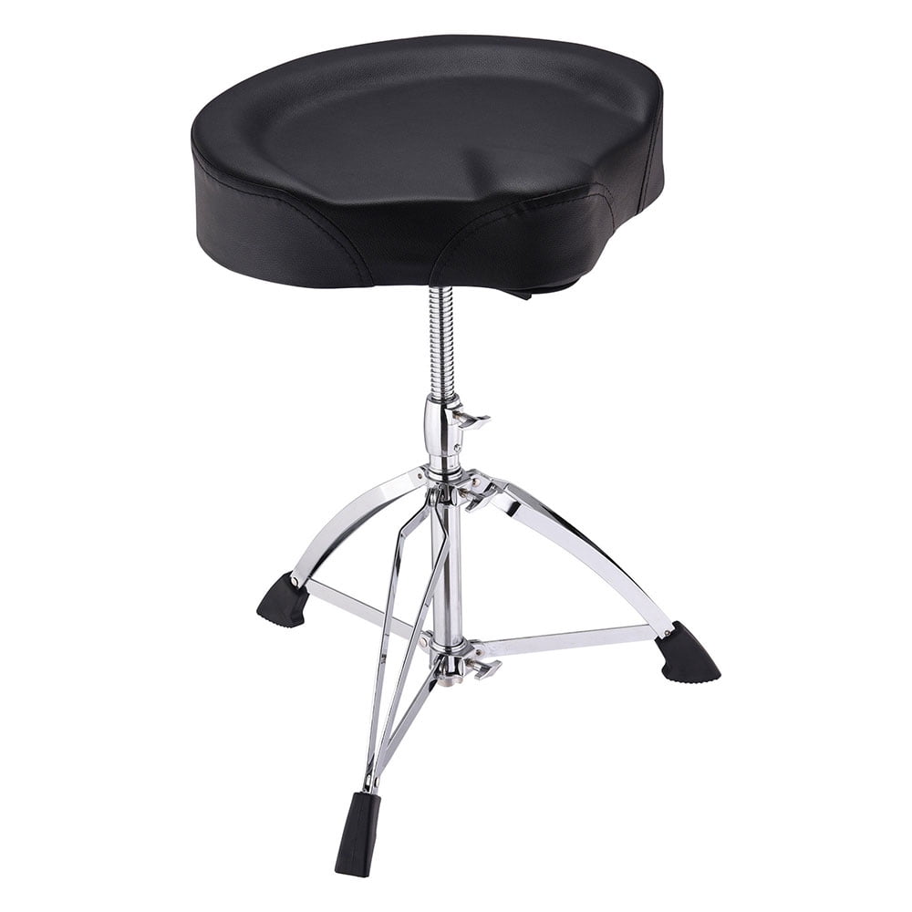 Saddle Drum Throne Drummer Stool Round Seat Chair Adjustable