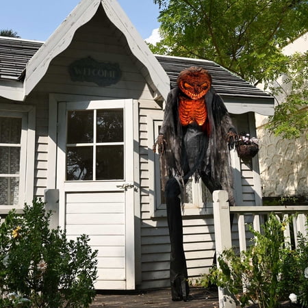 Yescom Scary Animated Pumpkin Halloween Decor 7 Ft with Motion & Sound Activated AC 100V-240V for Party Decoration 2026