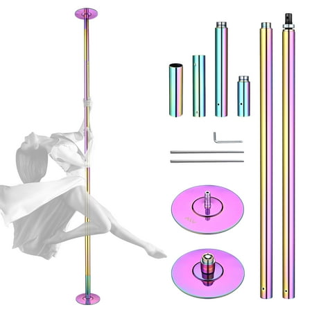 Yescom Stripper Pole 9.25 FT 45mm Dance Pole Kit Static Spinning for Party Club Fitness Colorful, Max Load 1102 Lbs