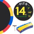 thumbnail image 1 of Yescom Trampoline Mat & Pad Replacement Kit with 72V-Ring Fits 14 ft Trampoline Frame, 1 of 9