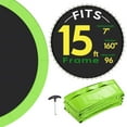thumbnail image 1 of Yescom Trampoline Mat & Pad Replacement Kit with 96 V-Hooks Fits 15 ft Trampoline Frame Green, 1 of 9