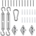 thumbnail image 1 of Yescom Triangle Sun Shade Sail Hardware Kit 6" 304 Anti-Rust Stainless Steel M6 Accessory 40pcs for Outdoor Canopy, 1 of 12