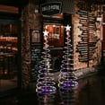 thumbnail image 1 of Yescom Twinkle 5Ft Spiral Christmas Tree Light 182 LED 8model USB Powered Indoor Outdoor Yard Decor Multi-color 2Pack, 1 of 8