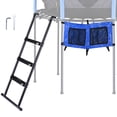 thumbnail image 1 of Yescom Universal 3 Step Trampoline Ladder with Shoe Bag，Wide Skid-Proof Steps Fit 15 FT or Larger Trampolines Kid Outdoor, 1 of 9