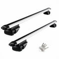 thumbnail image 1 of Yescom Universal Roof Rack 50" Aluminum Cross Rail Bar Car Top Luggage Cargo Crossbar Carrier Adjustable Clamp SUV Lockable 1 Pair 150lbs Capacity, 1 of 9