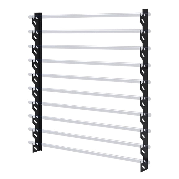 Yescom 10 Rolls Wall Mount Vinyl Roll Holder Storage Rack Metal Craft Organizer for Transfer Paper (2 Brackets, Rods NOT Included)
