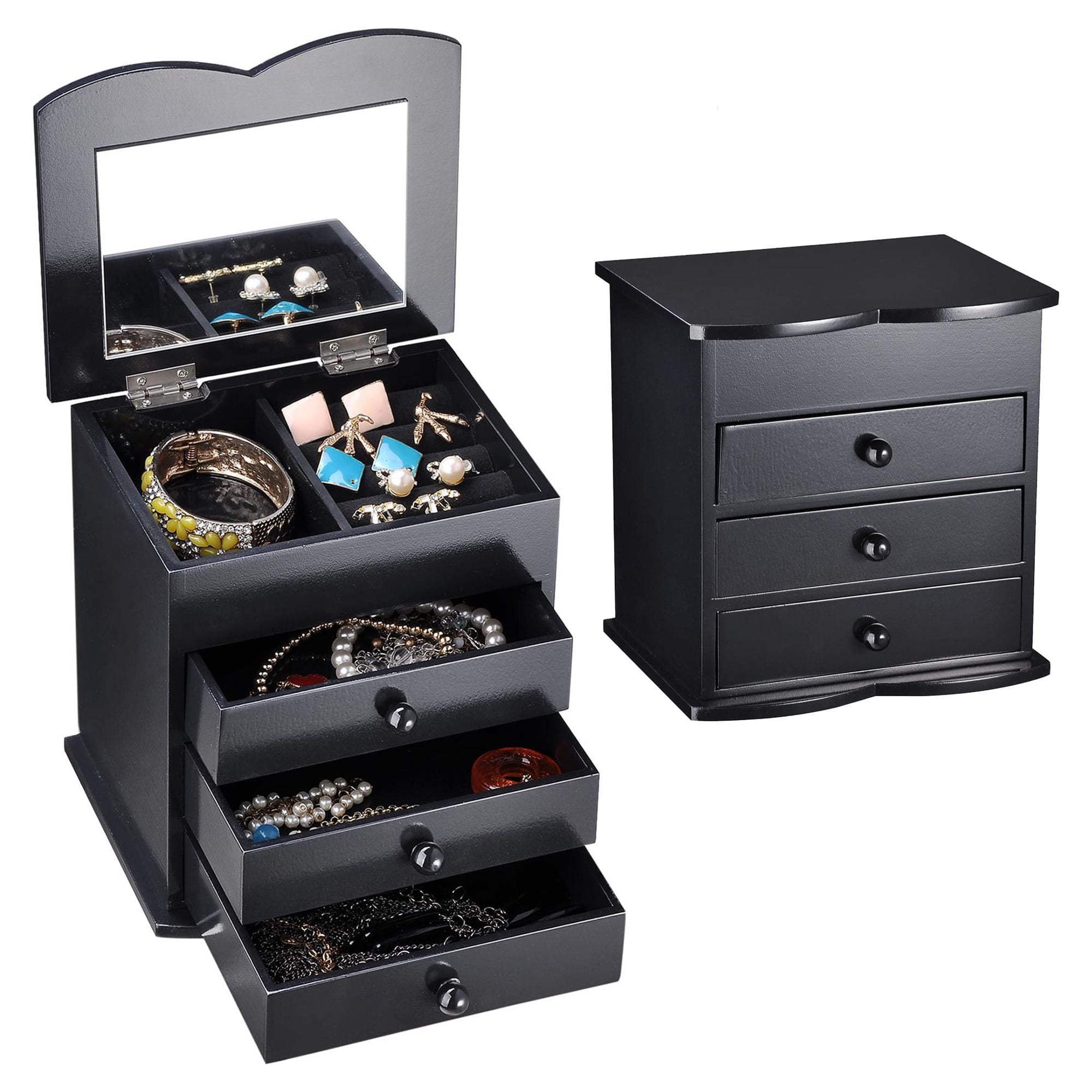 Mirror jewelry cheap box walmart
