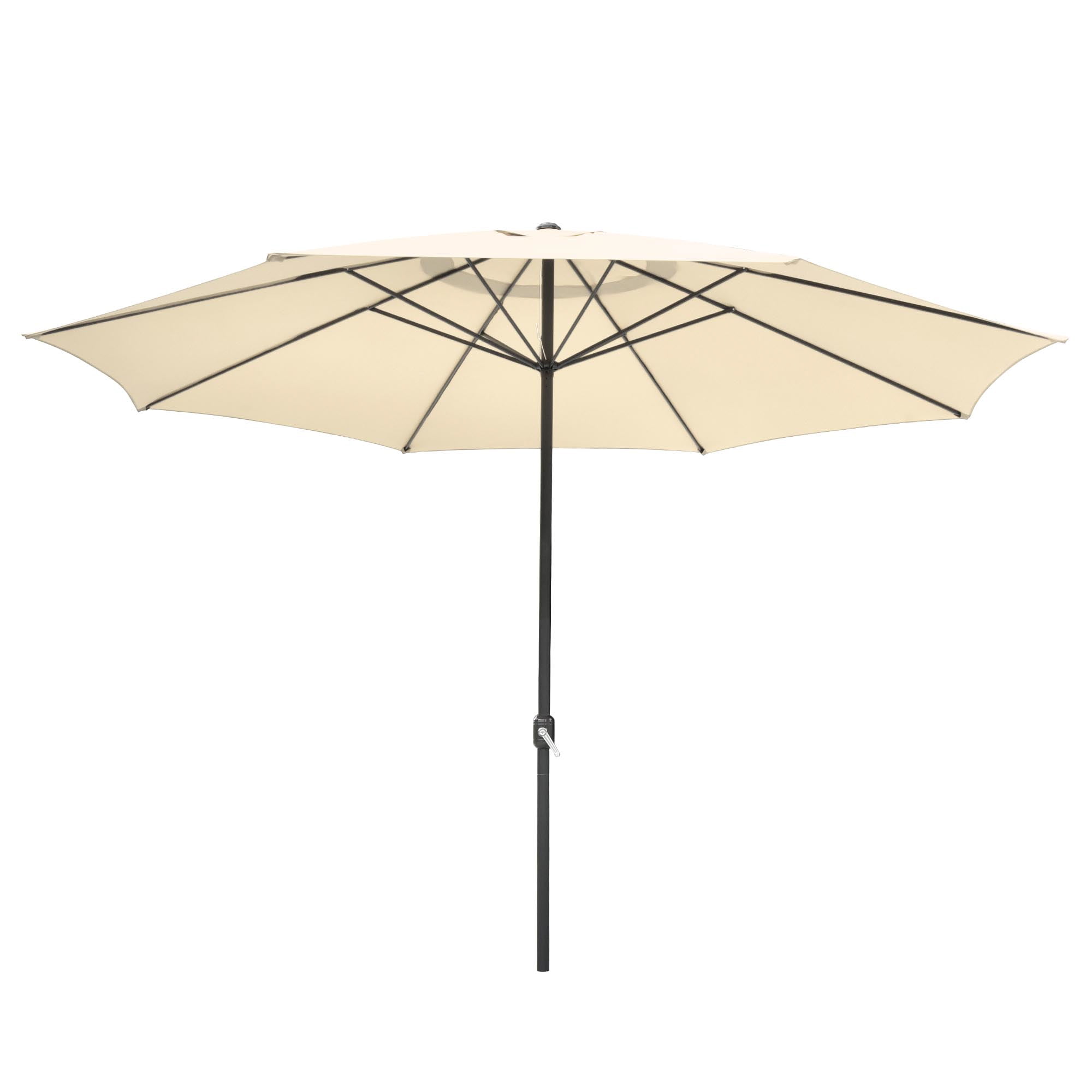 Yescom 13FT Aluminum Patio Umbrella 8-Rib Heavy Duty Table Parasol Crank Outdoor Garden Deck Beach Furniture