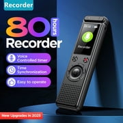 Yescool A30 Portable Digital Voice Recorder, AI Smart & Standard Versions, 32GB Voice Activated Recording Device for Lectures Business Meetings interview