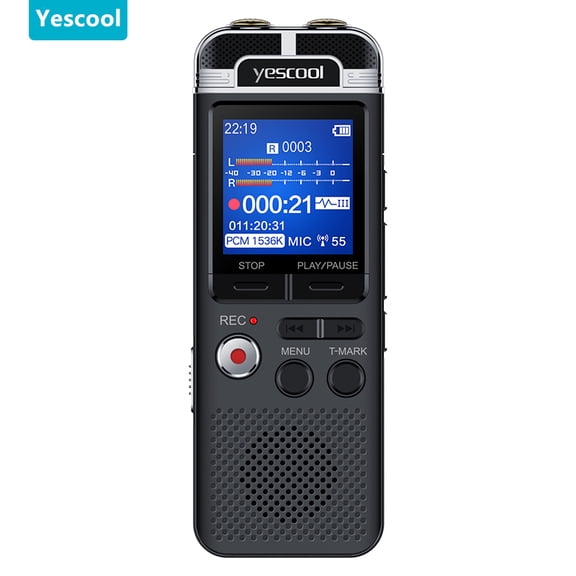 Yescool A90 8GB Class Meeting Daily Life Audio Digital voice recorder Portable Metal Sound Voice-activated Record Dictaphone