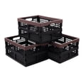 thumbnail image 1 of Yesdate 3-Pack Plastic Folding Baskets, Collapsible Storage Basket/Milk Crate, 15 L C104, 1 of 3