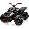 thumbnail image 1 of Yesfashion 12V 3 Wheeler Ride on ATV Electric Motorcycle, Battery Powered Electric Vehicle w/LED Lights, High & Low Speed, Horn, Music, USB, Treaded Tires, Ride on Car, 1 of 9