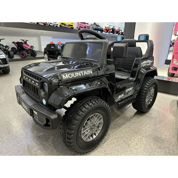 Yesfashion 12V Kids Ride on Car,4 Wheeler Electric Vehicles with Remote Control,Spring Suspension,3 Speeds LED Lights,Music,MP3,Battery Powered Ride on Toys